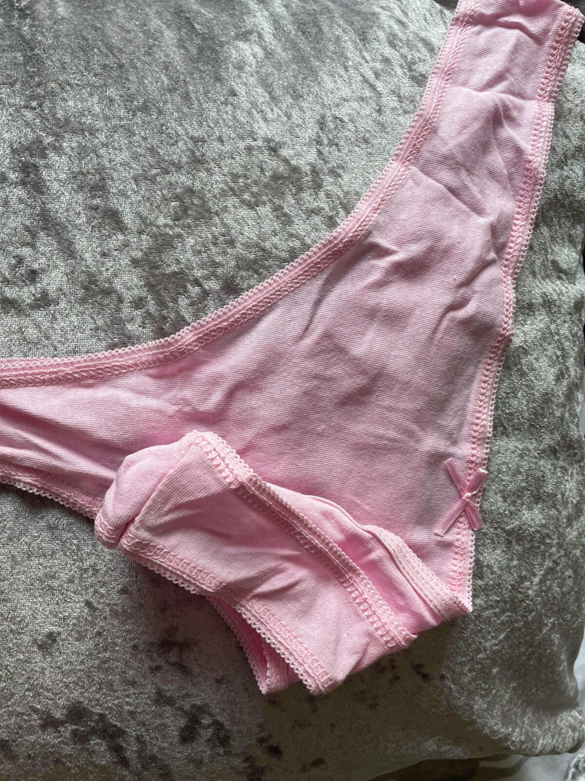 LIGHT PINK COTTON THONG - Knickery