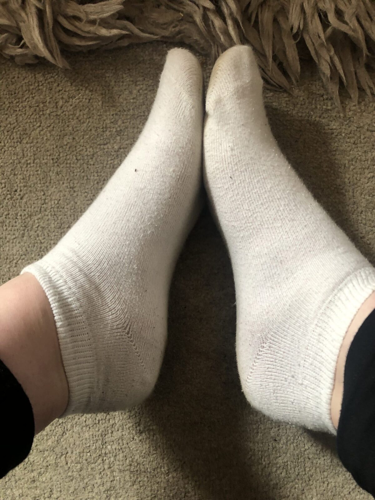 Women’s used white trainer socks - Knickery